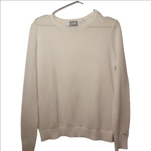 Puma- Stay Cool and Comfortable White Mesh Long Sleeve